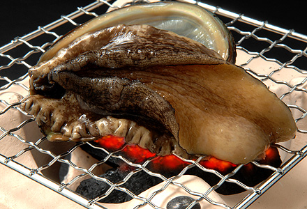 あわび地獄焼き
